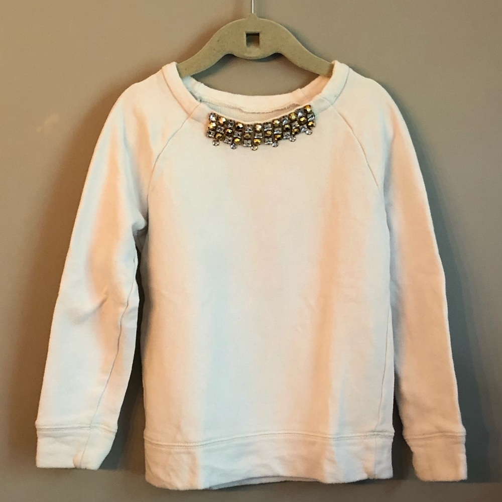 JCREW gem collar sweater